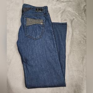 Robin's Jean Men's Denim 38 Long Gold Embellishments on Pockets VGC Designer